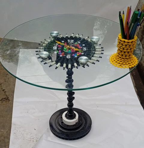Table with Clock